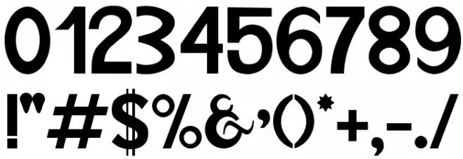 Vieira Font OTHER CHARS