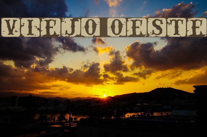 Viejo Oeste Font examples