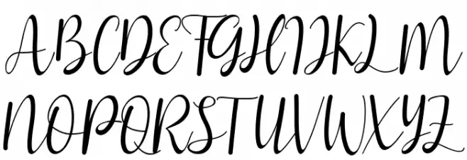 Vienetta Font UPPERCASE