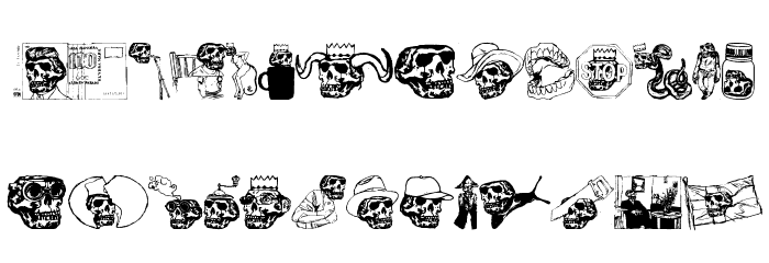 Vieraskirjan Peto Font LOWERCASE