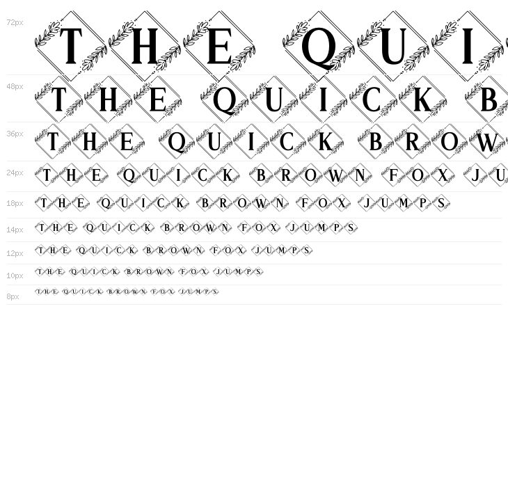 Vierasti Monogram Waterfall