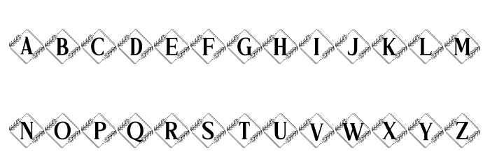 Vierasti Monogram Font LOWERCASE