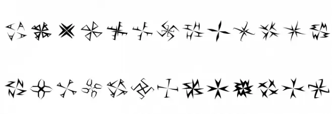 VierfachRund フォント 大文字