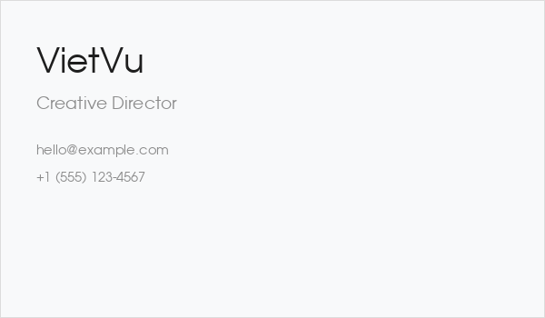 VietVu Business Card