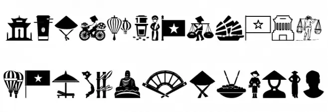 Vietnam Font UPPERCASE