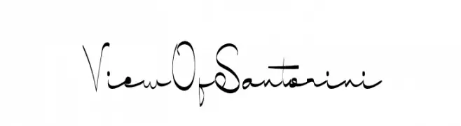 View Of Santorini  Frei Schriftart Herunterladen