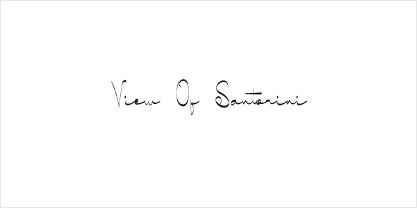 View Of Santorini Logo