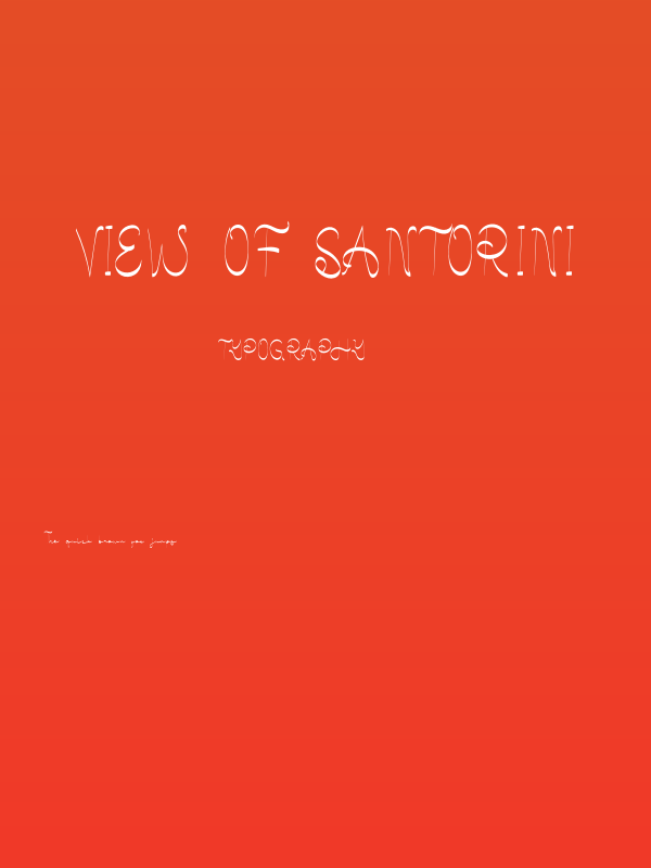 View Of Santorini Poster
