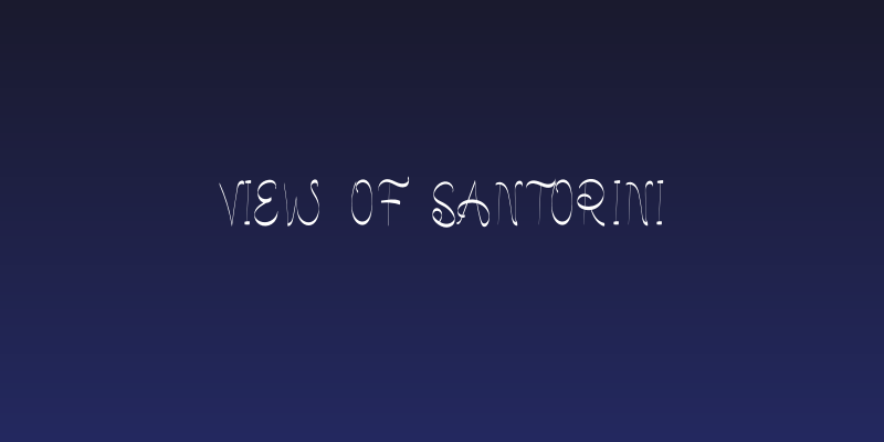 View Of Santorini Social Header