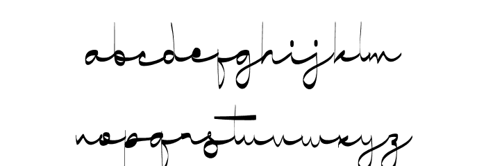 View Of Santorini Font LOWERCASE