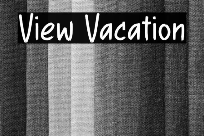 View Vacation Font examples