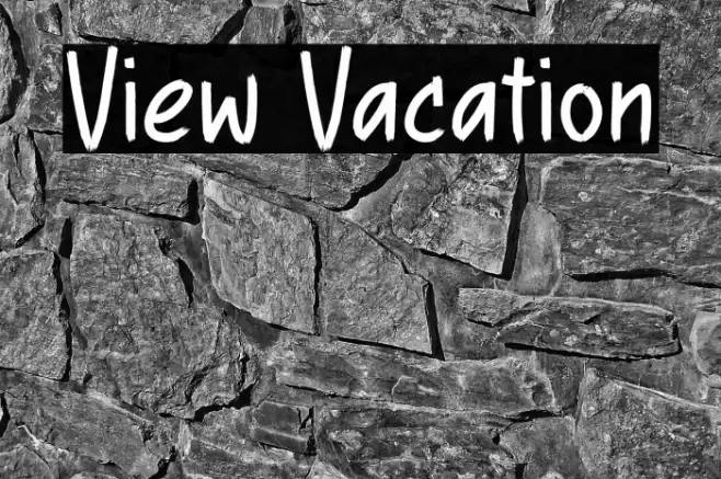 View Vacation Font examples