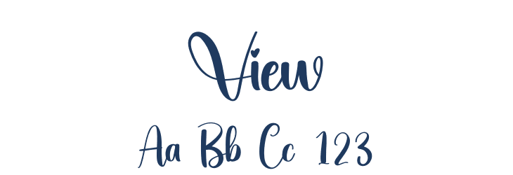 View Font Preview