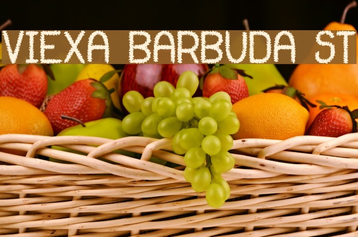 Viexa Barbuda St Font examples