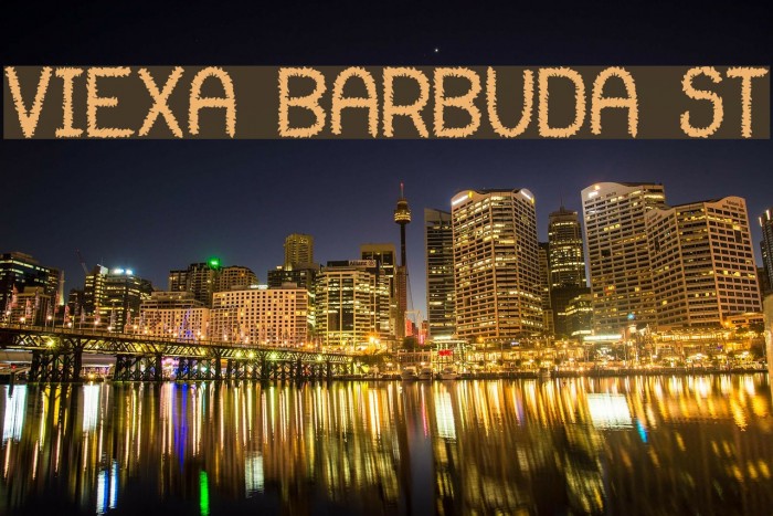 Viexa Barbuda St Font examples
