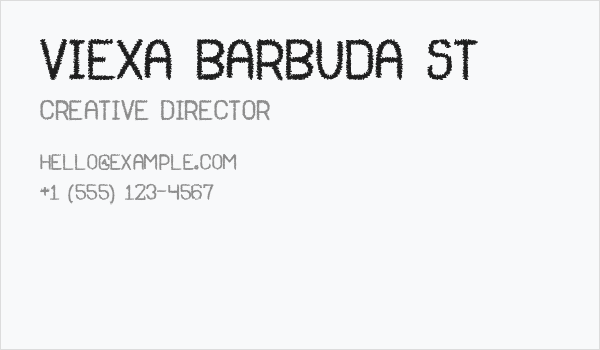 Viexa Barbuda St Business Card