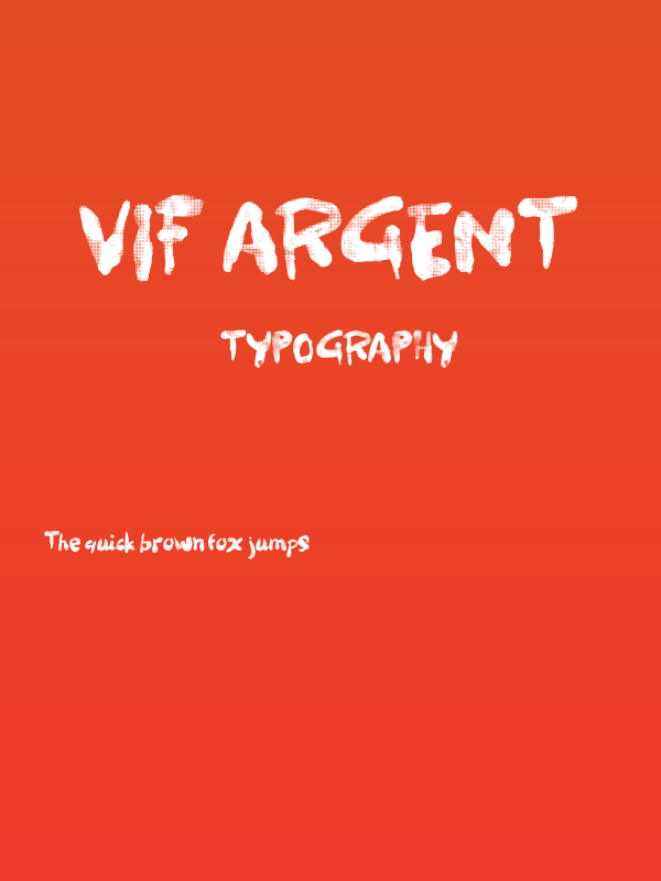Vif Argent Poster