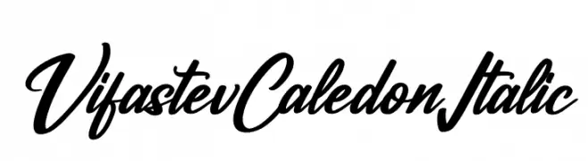 Vifastev Caledon Italic  Descarca Fonturi Gratis
