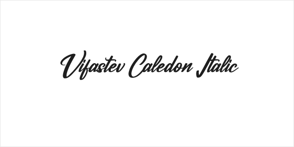 Vifastev Caledon Italic Logo