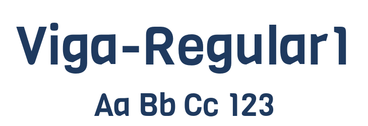 Viga-Regular1 Font Preview
