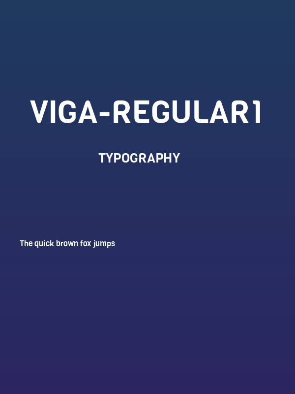 Viga-Regular1 Poster