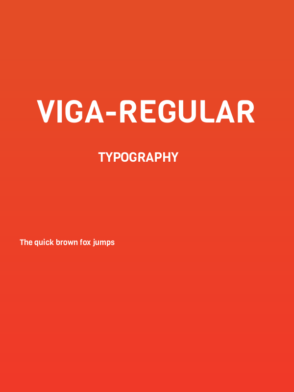 Viga-Regular Poster