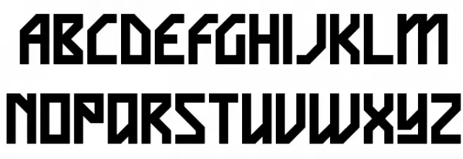 Vigilance BRK Font UPPERCASE