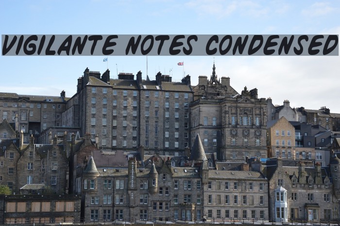 Vigilante Notes Condensed Шрифта examples
