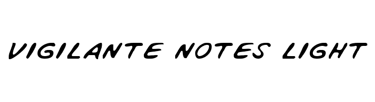 Vigilante Notes Light  font caratteri gratis