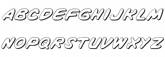 Vigilante Notes Shadow Schriftart Groß