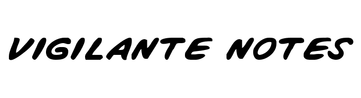 Vigilante Notes  Frei Schriftart Herunterladen