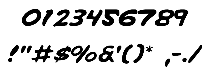 Vigilante Notes Font OTHER CHARS