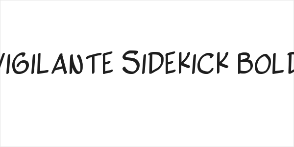 Vigilante Sidekick Bold Logo
