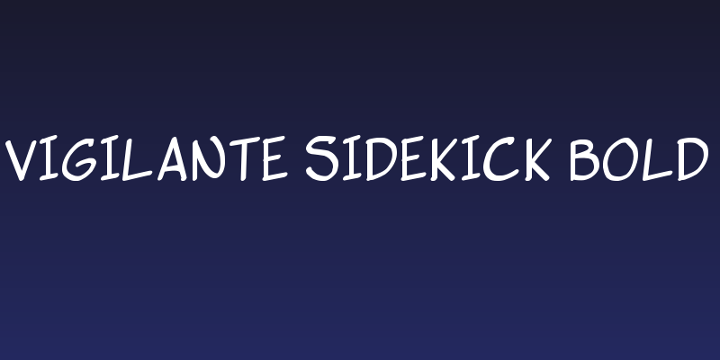 Vigilante Sidekick Bold Social Header