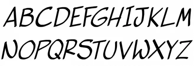 Vigilante Sidekick Italic Schriftart Groß