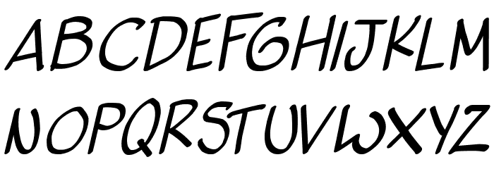 Vigilante Sidekick Italic Font LOWERCASE