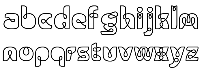 Vignerina-Regular Font LOWERCASE