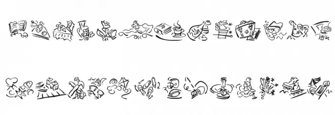 VignettSketches フォント 大文字