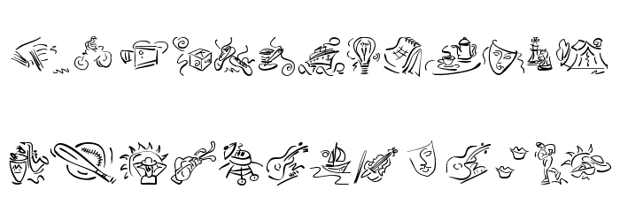 VignettSketches Font LOWERCASE