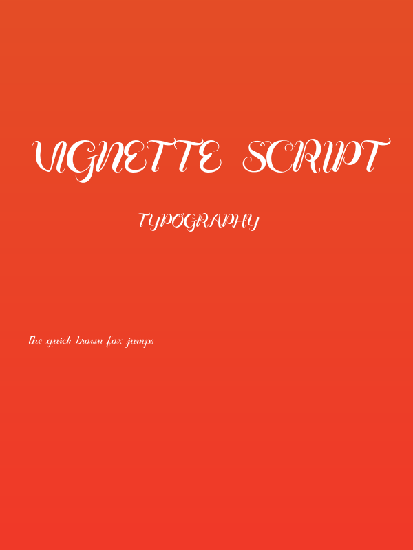 Vignette Script Poster