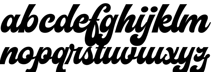 Vignettic Font LOWERCASE