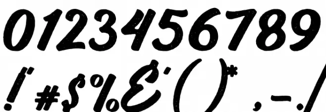 Vigrand Bold Aged Font OTHER CHARS