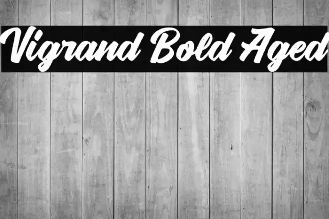 Vigrand Bold Aged Font examples