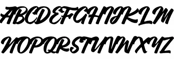 Vigrand Bold Rough Schriftart Groß