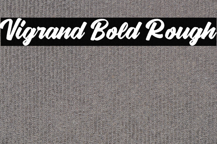 Vigrand Bold Rough Example 1