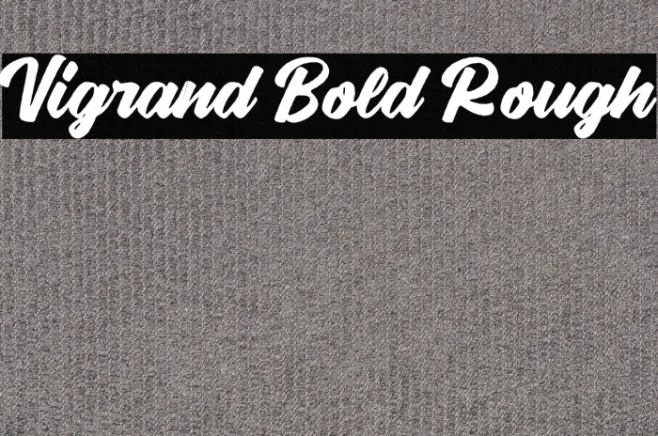 Vigrand Bold Rough Example 1