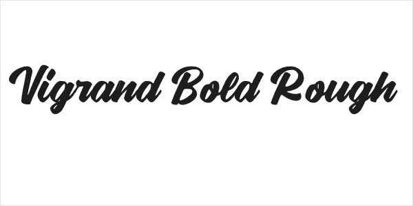 Vigrand Bold Rough Logo