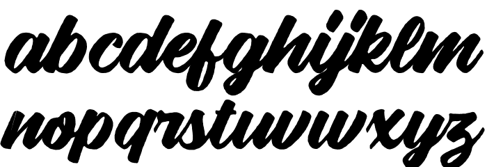 Vigrand Bold Rough Font LOWERCASE