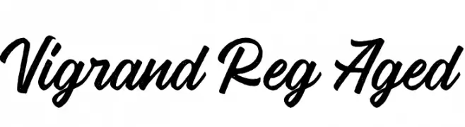 Vigrand Reg Aged  Frei Schriftart Herunterladen