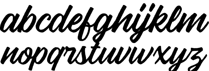 Vigrand Reg Rough Font LOWERCASE